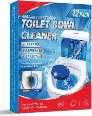 Automatic Toilet Bowl Cleaner Tablets,Put in the Toilet Tank,12PC | Each tablet lasts for 7 days,Long-Lasting Bathroom Tank Cleaner with Refreshing Fragrance,toilet tank cleaner tablets Automatic Toilet Bowl Cleaner Tablets,Put in the Toilet Tank,12PC | Each tablet lasts for 7 days,Long-Lasting Bathroom Tank Cleaner with Refreshing Fragrance,toilet tank cleaner tablets