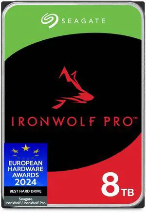 Seagate IronWolf, Pro 8TB, Enterprise Internal NAS HDD CMR 3.5 Inch, SATA 6GB/s, 7,200 RPM, 256 MB Cache for RAID NAS - Frustration Free Packaging (ST8000NTZ01) Seagate IronWolf, Pro 8TB, Enterprise Internal NAS HDD CMR 3.5 Inch, SATA 6GB/s, 7,200 RPM, 256 MB Cache for RAID NAS - Frustration Free Packaging (ST8000NTZ01)