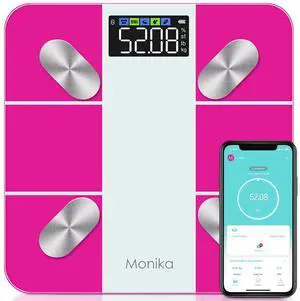 Monika Smart Scale Digital Bathroom Scale for Body Weight Fat Muscle Mass Bluetooth Accurate Weight Scale with Smartphone App Monika Smart Scale Digital Bathroom Scale for Body Weight Fat Muscle Mass Bluetooth Accurate Weight Scale with Smartphone App