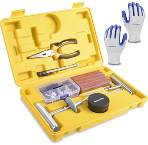 MasterSpec 64pcs a Tubeless Tyre Puncture Repair Kit Universal Flat Tyre Plug Tool Set MasterSpec 64pcs a Tubeless Tyre Puncture Repair Kit Universal Flat Tyre Plug Tool Set