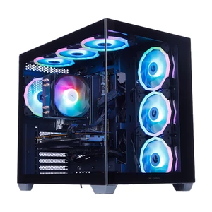 Mloong Gaming PC, AMD Ryzen 5 5500 4.2 GHz, AMD Radeon RX 6600 8GB Desktop Computer, 1TB NVMe SSD, 16GB DDR4 3200MHz, Air Cooled Prebuilt,650W PSU,Windows 11 Home Gamer PC, Black Mloong Gaming PC, AMD Ryzen 5 5500 4.2 GHz, AMD Radeon RX 6600 8GB Desktop Computer, 1TB NVMe SSD, 16GB DDR4 3200MHz, Air Cooled Prebuilt,650W PSU,Windows 11 Home Gamer PC, Black