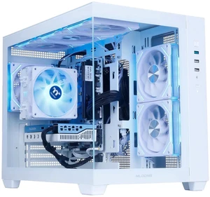 Mloong Gaming PC, AMD Ryzen 5 5500 4.2 GHz, AMD Radeon RX 6500XT 4GB Desktop Computer, 500 GB NVMe SSD, 16GB DDR4 3200MHz, Air Cooled Prebuilt,650W PSU,Windows 11 Home Gamer PC, White Mloong Gaming PC, AMD Ryzen 5 5500 4.2 GHz, AMD Radeon RX 6500XT 4GB Desktop Computer, 500 GB NVMe SSD, 16GB DDR4 3200MHz, Air Cooled Prebuilt,650W PSU,Windows 11 Home Gamer PC, White