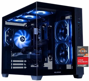 Mloong Gaming PC, AMD Ryzen 5 5500 4.2 GHz, AMD Radeon RX 6500XT 4GB Desktop Computer, 500 GB NVMe SSD, 16GB DDR4 3200MHz, Air Cooled Prebuilt,650W PSU,Windows 11 Home Gamer PC, Black Mloong Gaming PC, AMD Ryzen 5 5500 4.2 GHz, AMD Radeon RX 6500XT 4GB Desktop Computer, 500 GB NVMe SSD, 16GB DDR4 3200MHz, Air Cooled Prebuilt,650W PSU,Windows 11 Home Gamer PC, Black
