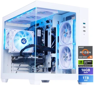 Mloong White Gaming PC AMD Ryzen 5 5500 (Up to 4.2 GHz) CPU, GeForce RTX 3050 6GB, 1TB NVME SSD, 16GB DDR4 RAM 3200MHz, 650W PSU,7ARGB Fans, Windows 11 Home 64-bit WIFI Gaming Desktop, White Mloong White Gaming PC AMD Ryzen 5 5500 (Up to 4.2 GHz) CPU, GeForce RTX 3050 6GB, 1TB NVME SSD, 16GB DDR4 RAM 3200MHz, 650W PSU,7ARGB Fans, Windows 11 Home 64-bit WIFI Gaming Desktop, White