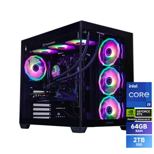 Mloong X-Dragon Gaming PC Desktop, Intel Core i9 14900KF 24 core 3.2GHz(up to 6.0GHz), GeForce RTX 5080 16GB, 64GB DDR5 RAM 6000MHz, 2TB NVME SSD, 850W PSU, Windows 11 Home 64-bit, Black Mloong X-Dragon Gaming PC Desktop, Intel Core i9 14900KF 24 core 3.2GHz(up to 6.0GHz), GeForce RTX 5080 16GB, 64GB DDR5 RAM 6000MHz, 2TB NVME SSD, 850W PSU, Windows 11 Home 64-bit, Black