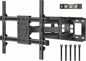 Full Motion TV Wall Mount for 37-85 Inch TVs Heavy Duty Swivel Tilt | Hold up to 132lbs Articulating Dual Arm Wall Mount TV Bracket Max VESA 600x400mm Fits 16 Wood Studs Full Motion TV Wall Mount for 37-85 Inch TVs Heavy Duty Swivel Tilt | Hold up to 132lbs Articulating Dual Arm Wall Mount TV Bracket Max VESA 600x400mm Fits 16 Wood Studs