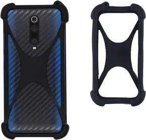 Universal Smart Phone Bumper Case Elastic Soft Silicone Cover for 5.2 Phones Size 4 to 6.5 inch Case (Black) Universal Smart Phone Bumper Case Elastic Soft Silicone Cover for 5.2 Phones Size 4 to 6.5 inch Case (Black)