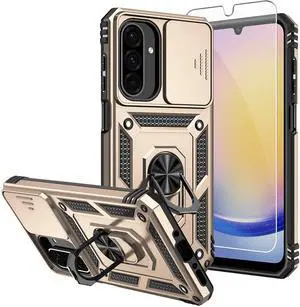for Galaxy A17 5G Phone Case with HD Screen Protector & Camera Lens Cover 16 FT Military Grade Drop Protection Magnetic Kickstand Protective Phone Case for Galaxy A17 5G Gold for Galaxy A17 5G Phone Case with HD Screen Protector & Camera Lens Cover 16 FT Military Grade Drop Protection Magnetic Kickstand Protective Phone Case for Galaxy A17 5G Gold