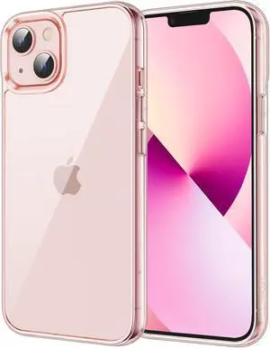 Case for iPhone 13 Anti-Yellowing Pink | Shockproof Protection Scratch Resistant Hard PC Back Durable Transparent TPU Bumper Case for iPhone 13 Anti-Yellowing Pink | Shockproof Protection Scratch Resistant Hard PC Back Durable Transparent TPU Bumper
