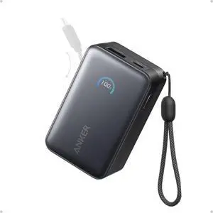 Nano Power Bank 45W 10 000mAh Portable Charger iPhone Battery Pack | Built-In Retractable USB-C Cable for iPhone 17 / 16 Series iPad Galaxy Pixel and More Compact Travel Design Nano Power Bank 45W 10 000mAh Portable Charger iPhone Battery Pack | Built-In Retractable USB-C Cable for iPhone 17 / 16 Series iPad Galaxy Pixel and More Compact Travel Design