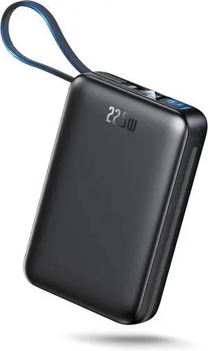 Portable Charger 50000mAh PD22.5W Fast Charge Power Bank Built-in 2 Cables | Portable Phone Charger for iPhone/Android/ Galaxy Travel Essential (Black) Portable Charger 50000mAh PD22.5W Fast Charge Power Bank Built-in 2 Cables | Portable Phone Charger for iPhone/Android/ Galaxy Travel Essential (Black)