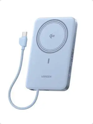 Magflow Air 10000mAh Qi2 15W Wireless Power Bank Built-in Cable | 30W PD wired & Qi2 15W wireless. MagSafe compatible. Built-in USB-C cable for iPhone Magflow Air 10000mAh Qi2 15W Wireless Power Bank Built-in Cable | 30W PD wired & Qi2 15W wireless. MagSafe compatible. Built-in USB-C cable for iPhone