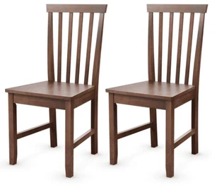 Set of 2 Dining Chairs with Solid Wooden Legs Set of 2 Dining Chairs with Solid Wooden Legs