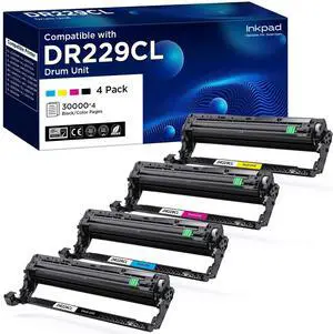 Compatible DR229CL Drum Unit (NOT Toner) Replacement for Brother DR-229CL DR229 TN229XL Work for MFC-L3720CDW MFC-L3765CDW MFC-L3780CDW HL-L3220CDW HL-3280CDW HL-L3295CDW Printer (4 Pack) Compatible DR229CL Drum Unit (NOT Toner) Replacement for Brother DR-229CL DR229 TN229XL Work for MFC-L3720CDW MFC-L3765CDW MFC-L3780CDW HL-L3220CDW HL-3280CDW HL-L3295CDW Printer (4 Pack)