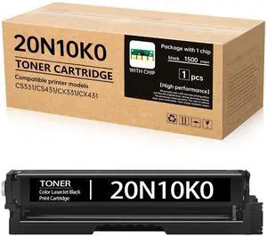 CS331 20N10K0 Black Toner Cartridge | Compatible with Lexmark CS331 Toner Works for CS331, CS431, CX331, CX431 Printers(1 Black, with Chip) CS331 20N10K0 Black Toner Cartridge | Compatible with Lexmark CS331 Toner Works for CS331, CS431, CX331, CX431 Printers(1 Black, with Chip)