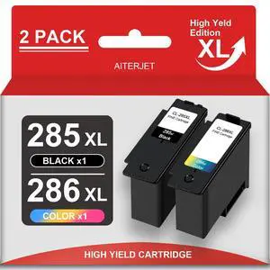 PG-285 XL Black CL-286 XL Color Ink Cartridges (2-Pack, Black, Tri-Color) - PG-285XL CL-286XL Printhead Replacement for Canon PIXMA TS7720 TR7820 TS7722 Printer PG-285 XL Black CL-286 XL Color Ink Cartridges (2-Pack, Black, Tri-Color) - PG-285XL CL-286XL Printhead Replacement for Canon PIXMA TS7720 TR7820 TS7722 Printer