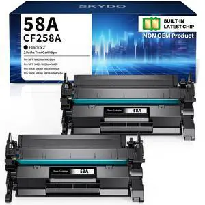58A CF258A Black Toner Cartridge Work with MFP M428fdw M404n,2 Pack | With Chip, High Yield 58A Toner, Easy to install, Use with MFP M428fdw M428dw M428fdn M404n M404dn M404dw M406 M430 Printer 58A CF258A Black Toner Cartridge Work with MFP M428fdw M404n,2 Pack | With Chip, High Yield 58A Toner, Easy to install, Use with MFP M428fdw M428dw M428fdn M404n M404dn M404dw M406 M430 Printer