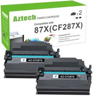 CF287X 87X Toner Cartridge CF287A 87A Black M501 M506 High Yield | Compatible for HP LaserJet Enterprise Pro M506 M501 M501dn M506dn M506n M506x MFP M527dn M527f M527 Series Printer Ink 2 Pack CF287X 87X Toner Cartridge CF287A 87A Black M501 M506 High Yield | Compatible for HP LaserJet Enterprise Pro M506 M501 M501dn M506dn M506n M506x MFP M527dn M527f M527 Series Printer Ink 2 Pack
