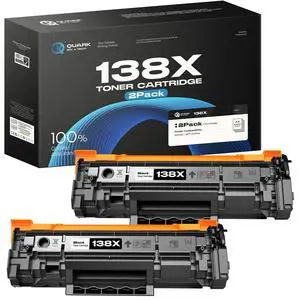 138X W1380X Toner Cartridges 2 Black Replacement for HP Printer | Compatible with Laserjet Pro 3001dw Pro 3001fdw MFP 3101fdw Printers, 4500 Pages per Toner, with Chip, ISO Certified 138X W1380X Toner Cartridges 2 Black Replacement for HP Printer | Compatible with Laserjet Pro 3001dw Pro 3001fdw MFP 3101fdw Printers, 4500 Pages per Toner, with Chip, ISO Certified