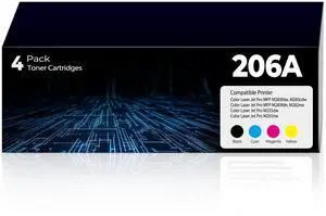 206A Toner Cartridges 4 Pack M283fdw M283cdw for HP 206A 206X 206 HP206A HP206X Toner Cartridges, Laser Jet M283fdw Toner Cartridge, Color Laser Jet Pro MFP M255dw M283cdw M283fdn M255nw M282nw Ink 206A Toner Cartridges 4 Pack M283fdw M283cdw for HP 206A 206X 206 HP206A HP206X Toner Cartridges, Laser Jet M283fdw Toner Cartridge, Color Laser Jet Pro MFP M255dw M283cdw M283fdn M255nw M282nw Ink