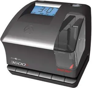 3600SS Dual Function Time Clock and Document Stamp | With SmartSite LED Alignment and Tri-View Window, Includes 25 Time Cards, Ribbon, 2 Security Keys 3600SS Dual Function Time Clock and Document Stamp | With SmartSite LED Alignment and Tri-View Window, Includes 25 Time Cards, Ribbon, 2 Security Keys