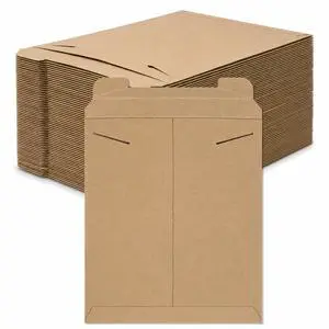 Rigid Mailers 12" x 15" (100-Pack) - Kraft Mailer Envelopes for Photos, Documents, Artwork - Stay Flat Rigid Mailers 12" x 15" (100-Pack) - Kraft Mailer Envelopes for Photos, Documents, Artwork - Stay Flat