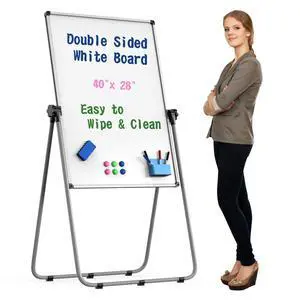 40x28 Whiteboard Easel, Height Adjustable Magnetic Dry Erase Board | Double Sided Magnetic Surface, 40-71 in Height, 360° Rotation, Foldable Aluminum Frame for Home, Office, School and Meetings 40x28 Whiteboard Easel, Height Adjustable Magnetic Dry Erase Board | Double Sided Magnetic Surface, 40-71 in Height, 360° Rotation, Foldable Aluminum Frame for Home, Office, School and Meetings