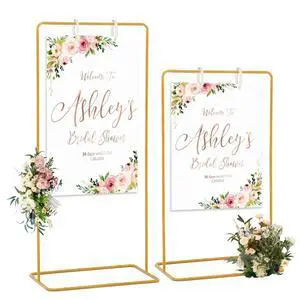Adjustable Wedding Sign Stand with 2pcs Leather Hanging Straps | Ideal as a welcome wedding sign holder for weddings, baby showers, graduation ceremonies, and other special party occasions Adjustable Wedding Sign Stand with 2pcs Leather Hanging Straps | Ideal as a welcome wedding sign holder for weddings, baby showers, graduation ceremonies, and other special party occasions