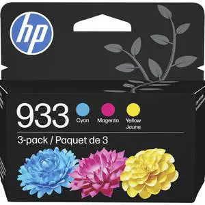933 Cyan, Magenta, Yellow Ink Cartridges | Works with OfficeJet 6100, 6600, 6700, 7110, 7510, 7610 Series | N9H56FN 933 Cyan, Magenta, Yellow Ink Cartridges | Works with OfficeJet 6100, 6600, 6700, 7110, 7510, 7610 Series | N9H56FN