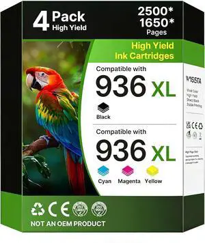 936XL Replacement for HP 936 Ink Cartridges Compatible with OfficeJet Pro 9730e 9135e 9120e 9110 9120b 9120 9110b 9130e 9110e 9130b, Black and Color 936XL Replacement for HP 936 Ink Cartridges Compatible with OfficeJet Pro 9730e 9135e 9120e 9110 9120b 9120 9110b 9130e 9110e 9130b, Black and Color