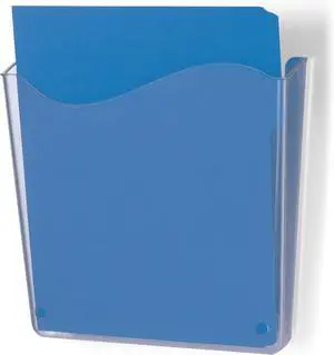 Vertical Wall File, Letter Size, Durable Unbreakable Plastic Organizer, Mountable Wall or Partition File Holder, Clear (21674) (Pack of 12) Vertical Wall File, Letter Size, Durable Unbreakable Plastic Organizer, Mountable Wall or Partition File Holder, Clear (21674) (Pack of 12)