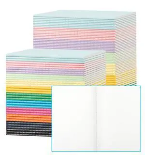 120 Pack Colorful Blank Notebooks for Writing, 8.3x5.5 Inch Journals Bulk | Composition Books, 8.3x5.5 Inch, 60 Pages/30 Sheets Sketchbooks for Office School Travel Supplies (Blank-120 pack-12 Colors) 120 Pack Colorful Blank Notebooks for Writing, 8.3x5.5 Inch Journals Bulk | Composition Books, 8.3x5.5 Inch, 60 Pages/30 Sheets Sketchbooks for Office School Travel Supplies (Blank-120 pack-12 Colors)