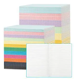 120 Pack Colorful Lined Notebooks for Writing, 8.3x5.5 Inch Journals Bulk | Composition Books, 8.3x5.5 Inch, 60 Pages/30 Sheets Sketchbooks for Office School Travel Supplies (Lined-120 pack-12 Colors) 120 Pack Colorful Lined Notebooks for Writing, 8.3x5.5 Inch Journals Bulk | Composition Books, 8.3x5.5 Inch, 60 Pages/30 Sheets Sketchbooks for Office School Travel Supplies (Lined-120 pack-12 Colors)