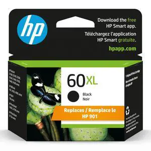 60XL Black High-Yield Ink Cartridge | Works with DeskJet D1660, D2500, D2600, D5560, F2400, F4200, F4400, F4580, Envy 100, OfficeJet 4500, J4680, 4500, PhotoSmart C4600, C4700, D110a | CC641WN 60XL Black High-Yield Ink Cartridge | Works with DeskJet D1660, D2500, D2600, D5560, F2400, F4200, F4400, F4580, Envy 100, OfficeJet 4500, J4680, 4500, PhotoSmart C4600, C4700, D110a | CC641WN