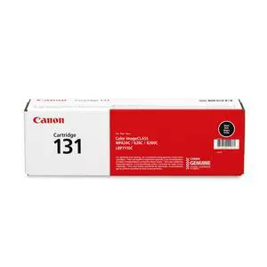 Genuine Toner, Cartridge 131 Black (6272B001), 1 Pack, for Color imageCLASS MF8280Cw, MF624Cw, MF628Cw, LBP7110Cw Laser Printer Genuine Toner, Cartridge 131 Black (6272B001), 1 Pack, for Color imageCLASS MF8280Cw, MF624Cw, MF628Cw, LBP7110Cw Laser Printer