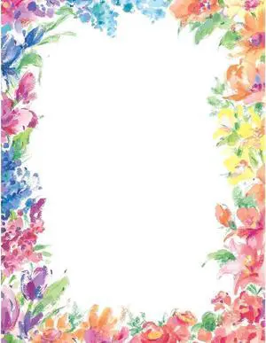 Bright Floral Letterhead, 80 Count, 8.5"x11" (2014333) (Pack of 12) Bright Floral Letterhead, 80 Count, 8.5"x11" (2014333) (Pack of 12)