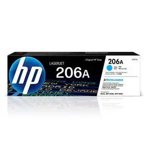 206A Cyan Toner Cartridge | Works with Color LaserJet Pro M255, MFP M282, M283 Series | W2111A 206A Cyan Toner Cartridge | Works with Color LaserJet Pro M255, MFP M282, M283 Series | W2111A