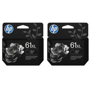 61XL Black High-Yield Ink - 2 Pack | Works with DeskJet 1000, 1010, 1050, 1510, 2050, 2510, 2540, 3000, 3050, 3510; Envy 4500, 5530; OfficeJet 2620, 4630 | C0PA4AN CH563WN|Packaging May Vary 61XL Black High-Yield Ink - 2 Pack | Works with DeskJet 1000, 1010, 1050, 1510, 2050, 2510, 2540, 3000, 3050, 3510; Envy 4500, 5530; OfficeJet 2620, 4630 | C0PA4AN CH563WN|Packaging May Vary