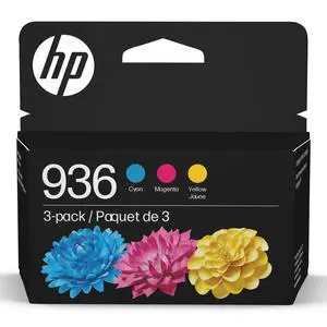 936 Cyan, Magenta, Yellow Ink Cartridges (3-Pack) | Works with OfficeJet 9120, Pro 9110, 9120, 9130, Wide Format 9730 | Eligible for Instant Ink | 6C3Z3LN 936 Cyan, Magenta, Yellow Ink Cartridges (3-Pack) | Works with OfficeJet 9120, Pro 9110, 9120, 9130, Wide Format 9730 | Eligible for Instant Ink | 6C3Z3LN