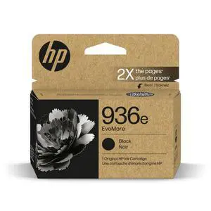 936e Black EvoMore Ink Cartridge | Works with OfficeJet 9120, Pro 9100, Pro Wide Format 9700 | Carbon Neutral | 4S6V6LN 936e Black EvoMore Ink Cartridge | Works with OfficeJet 9120, Pro 9100, Pro Wide Format 9700 | Carbon Neutral | 4S6V6LN