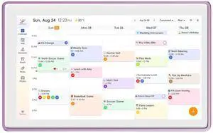 15.6 Inch Digital Family Calendar, All-in-One Smart Organizer with Photo Frame, Wall-Mountable, Task Management, Schedule Planner, Pink 15.6 Inch Digital Family Calendar, All-in-One Smart Organizer with Photo Frame, Wall-Mountable, Task Management, Schedule Planner, Pink