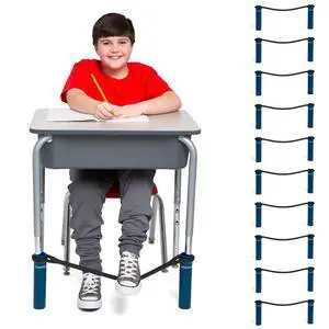 Bouncyband Original for Student Desks Desk Bands for 20 to 28 Wide Desk Legs with 1.5 Diameter Support Pipes Silent Sensory Tool Increases Focus & Relieves Stress Bouncyband Original for Student Desks Desk Bands for 20 to 28 Wide Desk Legs with 1.5 Diameter Support Pipes Silent Sensory Tool Increases Focus & Relieves Stress