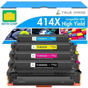 414X Toner Cartridges 4 Pack High Yield 414A for HP414X 414 M479fdw M454dw | Compatible for HP Color LaserJet Pro MFP M479fdw M479fdn M479dw M454dw M454dn M455dn M479 M454 M480f Printer Ink W2020X 414X Toner Cartridges 4 Pack High Yield 414A for HP414X 414 M479fdw M454dw | Compatible for HP Color LaserJet Pro MFP M479fdw M479fdn M479dw M454dw M454dn M455dn M479 M454 M480f Printer Ink W2020X