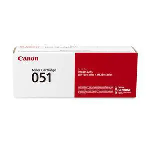 Genuine 051 Black Toner Cartridge Compatible with LBP162dw, MF264dw, MF267dw, MF269dw, MF269dw VP Genuine 051 Black Toner Cartridge Compatible with LBP162dw, MF264dw, MF267dw, MF269dw, MF269dw VP