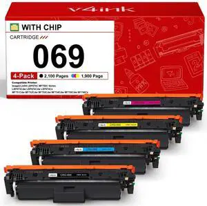 069 Toner Cartridge 4 Pack Replacement for Canon 069 MF751Cdw | Compatible for Canon imageCLASS LBP670C MF756Cx MF750C Series LBP673Cdw LBP674Cdw MF753Cdw MF754Cdw Printer 069 Toner Cartridge 4 Pack Replacement for Canon 069 MF751Cdw | Compatible for Canon imageCLASS LBP670C MF756Cx MF750C Series LBP673Cdw LBP674Cdw MF753Cdw MF754Cdw Printer