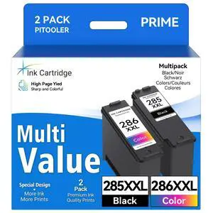 PG-285XXL CL-286XXL Compatible for Canon 285 286 Ink Cartridges, Compatible for Canon 285XL 286XL Printer Ink, Compatible for Pixma TR7820, TS7720, TS7722 Inkjet Printer, Print, Scan, Copy PG-285XXL CL-286XXL Compatible for Canon 285 286 Ink Cartridges, Compatible for Canon 285XL 286XL Printer Ink, Compatible for Pixma TR7820, TS7720, TS7722 Inkjet Printer, Print, Scan, Copy