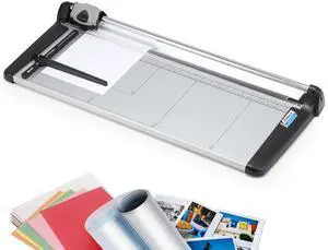 Rotary Paper Trimmer, 15 Sheets Heavy Duty Paper Trimmer, 670mm(26.37") Cutting Length, Commercial Grade Rotary Paper Cutter for Home/Office/School, Black & Silver Rotary Paper Trimmer, 15 Sheets Heavy Duty Paper Trimmer, 670mm(26.37") Cutting Length, Commercial Grade Rotary Paper Cutter for Home/Office/School, Black & Silver