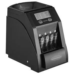 USD Coin Sorter, Coin Counter Machine for ¢1 ¢5 ¢10 ¢25 Coins, LCD Screen Display, Coin Sorter and Wrapper Machine with Thicker Coin Tubes and Tray, Holds up to 200 Coins USD Coin Sorter, Coin Counter Machine for ¢1 ¢5 ¢10 ¢25 Coins, LCD Screen Display, Coin Sorter and Wrapper Machine with Thicker Coin Tubes and Tray, Holds up to 200 Coins