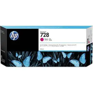 728 Magenta 300-ml Genuine Ink Cartridge (F9K16A) for DesignJet T830 MFP & T730 Large Format Plotter Printers 728 Magenta 300-ml Genuine Ink Cartridge (F9K16A) for DesignJet T830 MFP & T730 Large Format Plotter Printers
