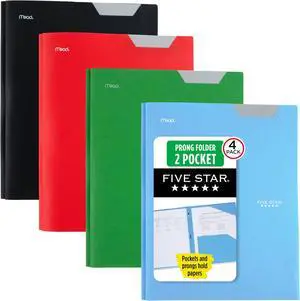 2-Pocket Folder,Plastic Folder with Stay-Put Tabs and Prong Fasteners,Holds 8-1/2" x 11" Paper,Black,Fire Red,Forest Green,Pacific Blue (38048),(Pack of 24) 2-Pocket Folder,Plastic Folder with Stay-Put Tabs and Prong Fasteners,Holds 8-1/2" x 11" Paper,Black,Fire Red,Forest Green,Pacific Blue (38048),(Pack of 24)